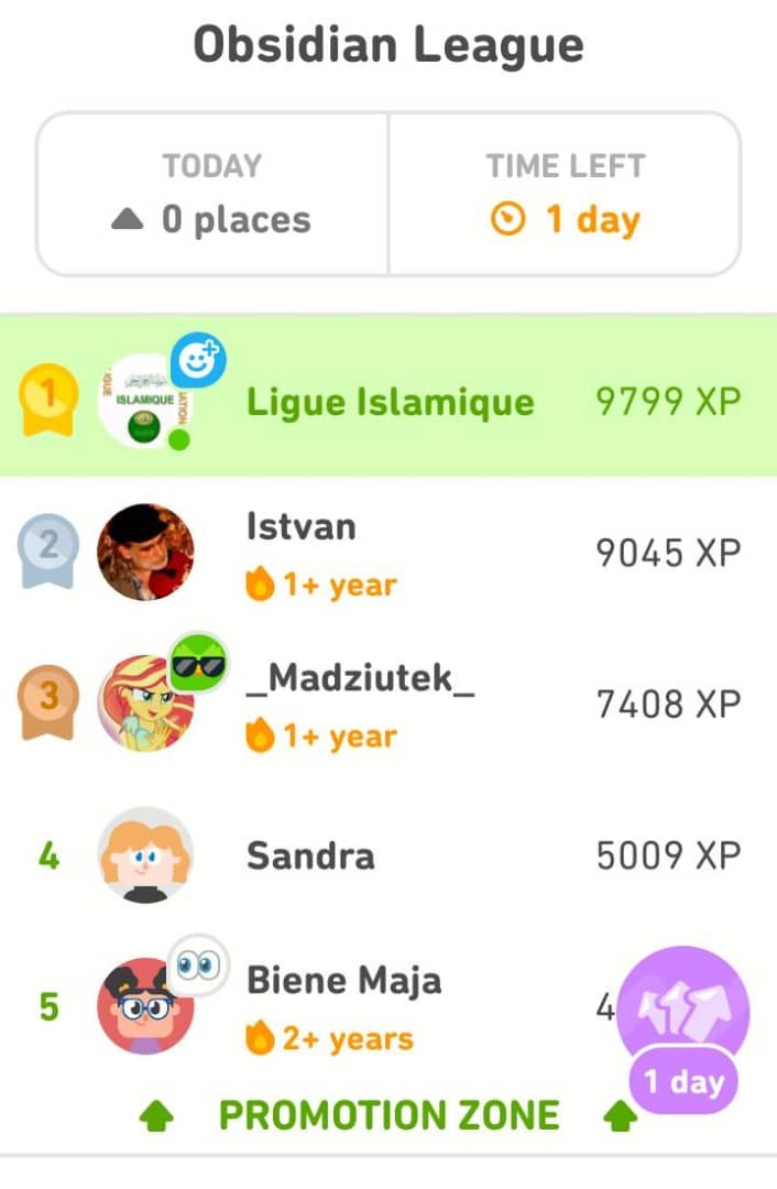 Son Excellence, 1er du monde — Ligue Islamique en tête de l'Obsidian League